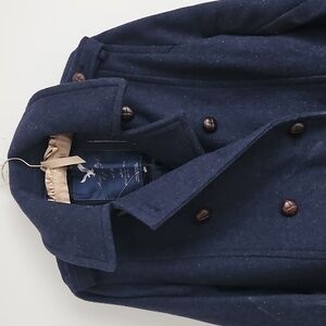 American Eagle Outfitters Dark Blue Pea Coat